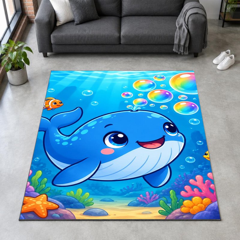 BUBBLE WHALE - Accent Rug