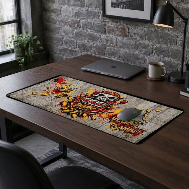 JACKPOT SKULL - XXL Desk Mat