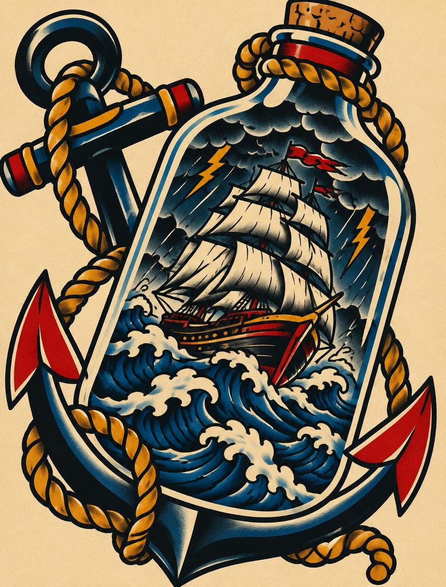 BOTTLE SHIP · Fleece Blanket