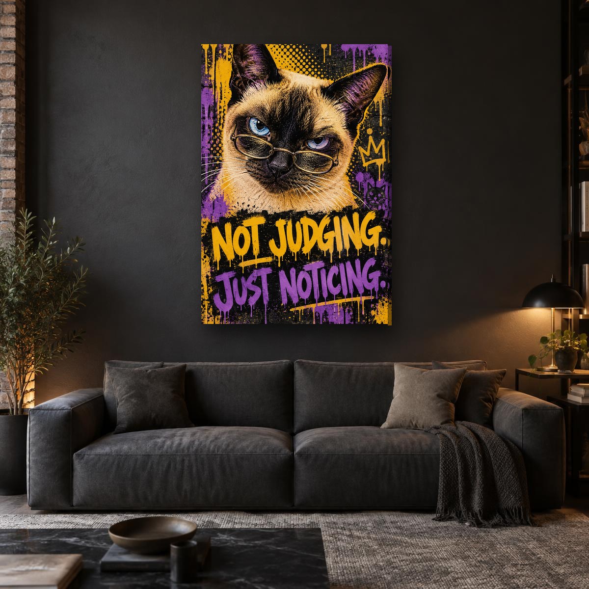 NOT JUDGING. JUST NOTICING. - Canvas - In the room