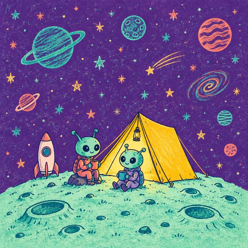COSMIC CAMP · Fleece Blanket