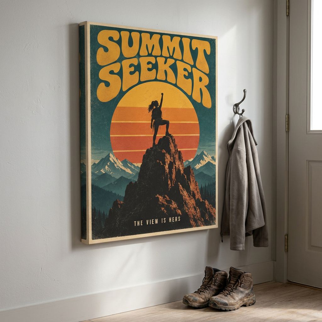 SUMMIT SEEKER - Stretched Canvas