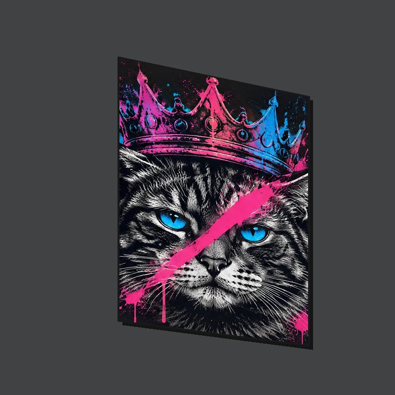 CROWN CAT - Art Puzzle - Side view