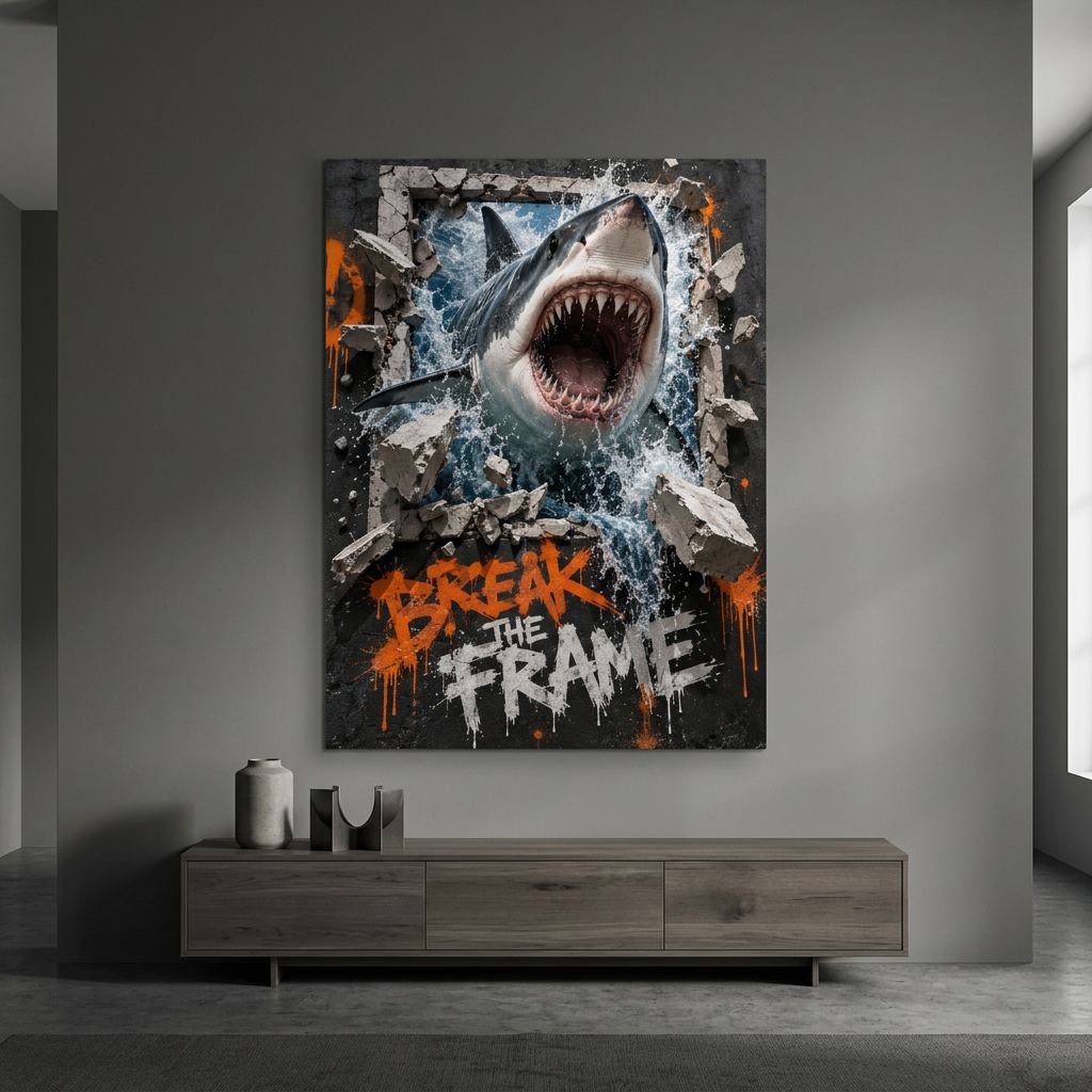 BREAK THE FRAME - Canvas Art Print
