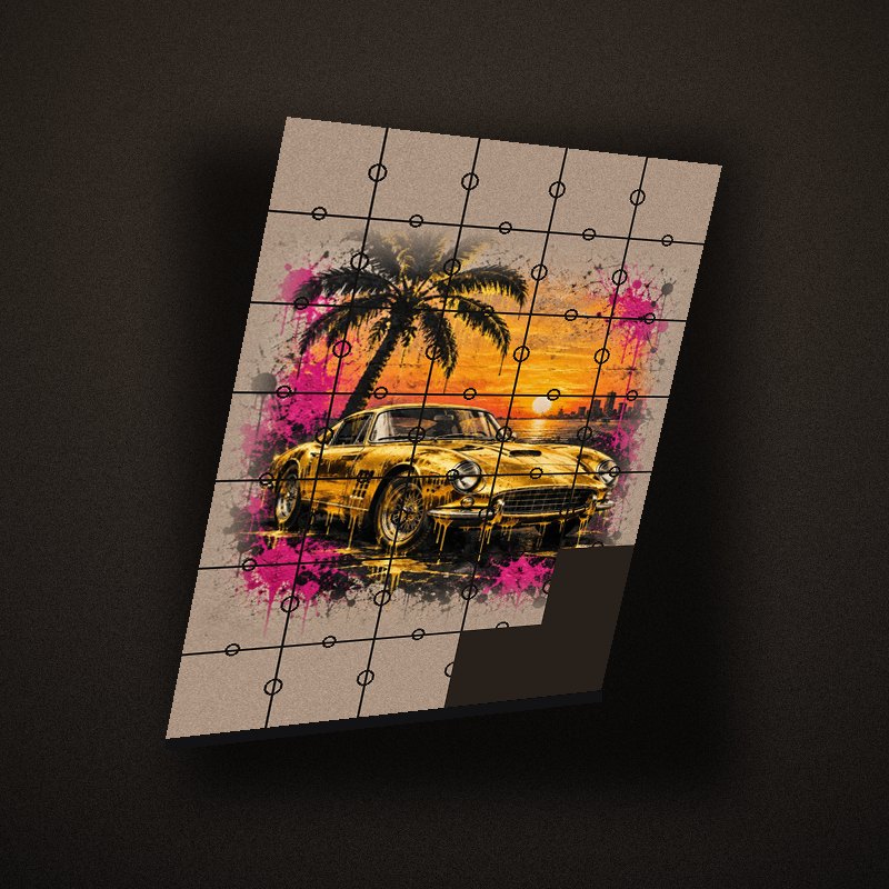 PALM COUPE - Art Puzzle - Side view