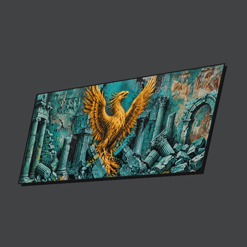 ASH PHOENIX - XXL Desk Mat - Side view