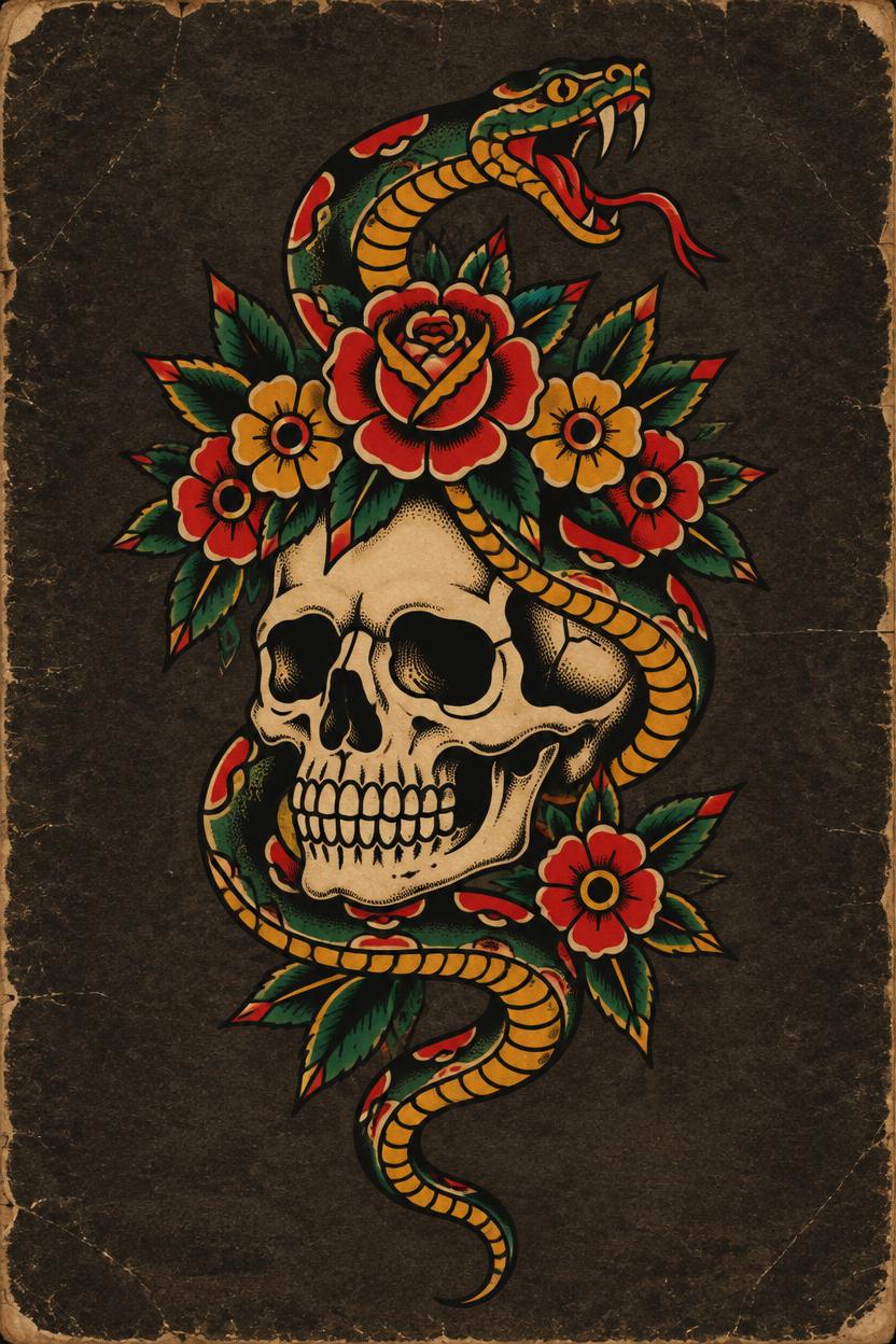 SNAKE CROWN - Canvas