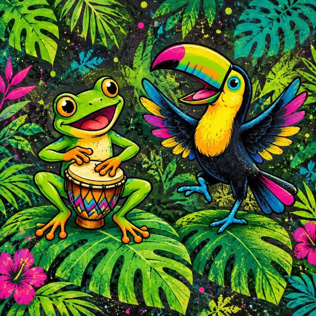 JUNGLE JAM - Art Puzzle