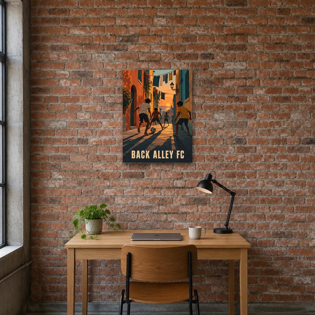 BACK ALLEY FC - Stretched Canvas
