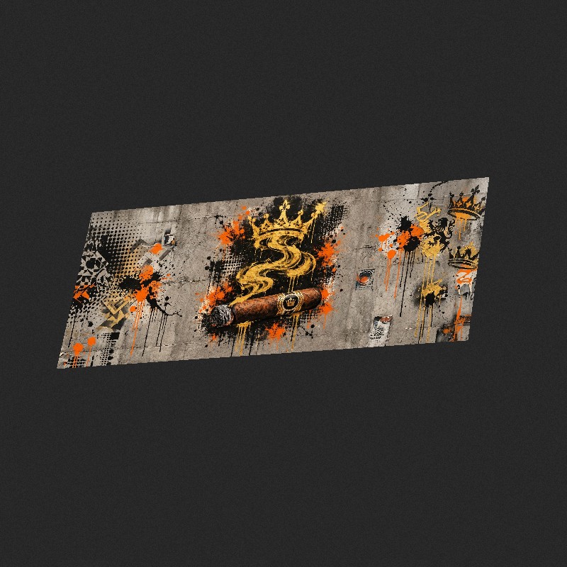 SMOKE CROWN - XXL Desk Mat - Side view