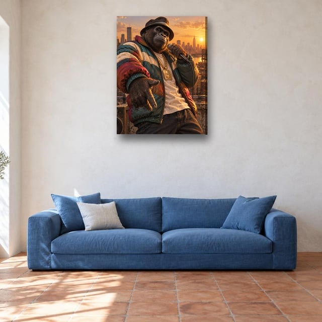 ROOFTOP SILVERBACK - Canvas