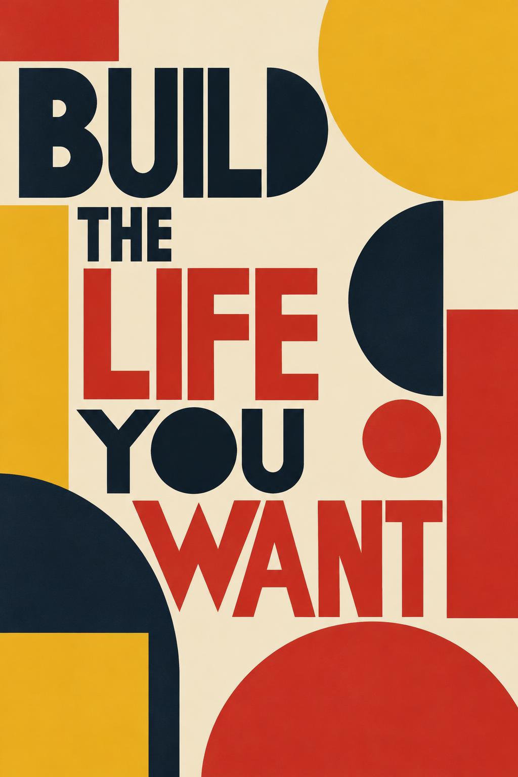 BUILD THE LIFE YOU WANT · Fleece Blanket