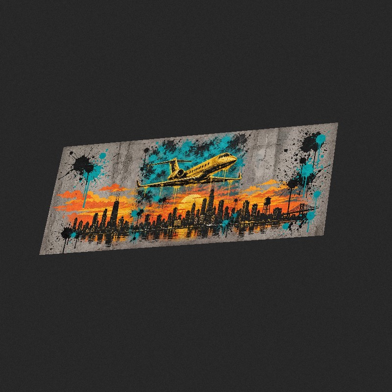GOLD JET - XXL Desk Mat - Side view