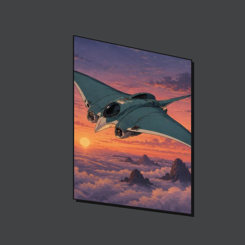 SKY MANTA - Art Puzzle - Side view