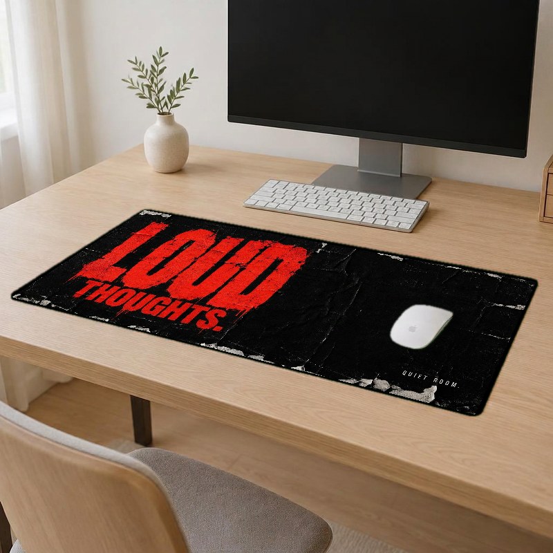 LOUD THOUGHTS - XXL Desk Mat