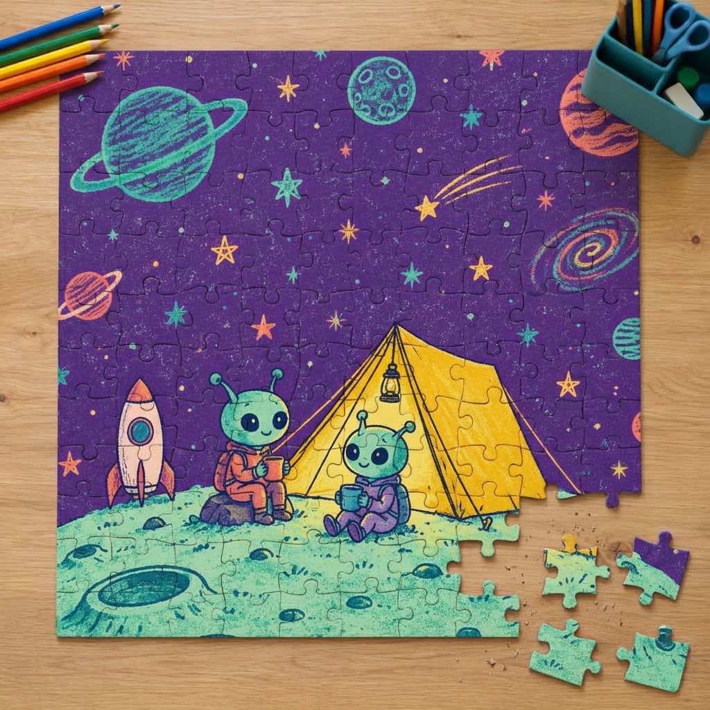 COSMIC CAMP - Art Puzzle