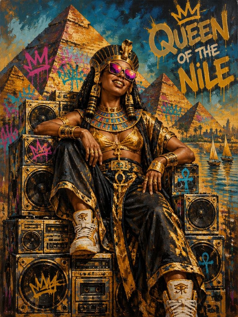 QUEEN OF THE NILE - Canvas - Flat artwork