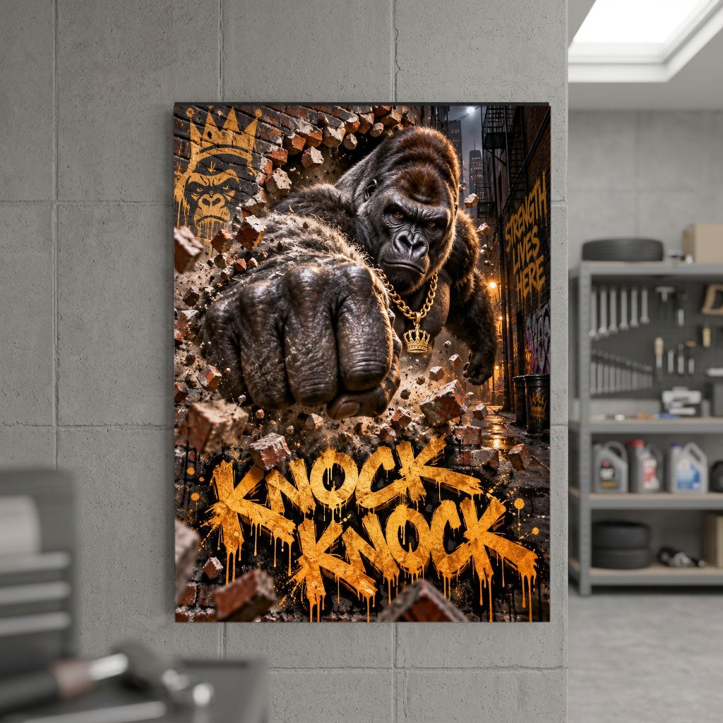 KNOCK KNOCK - Canvas Art Print