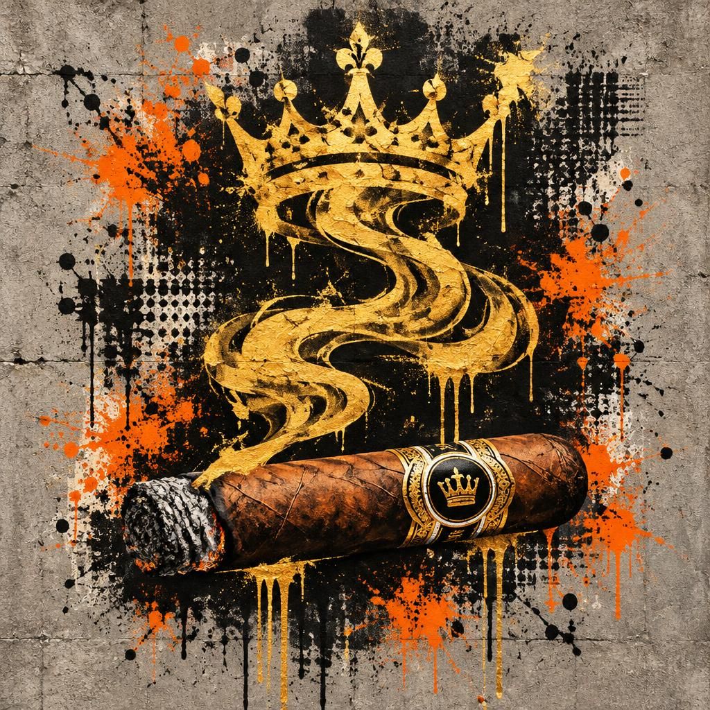 SMOKE CROWN - Art Puzzle - Flat artwork