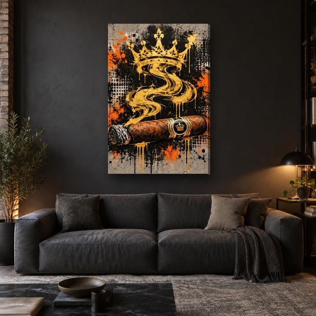 SMOKE CROWN - Canvas