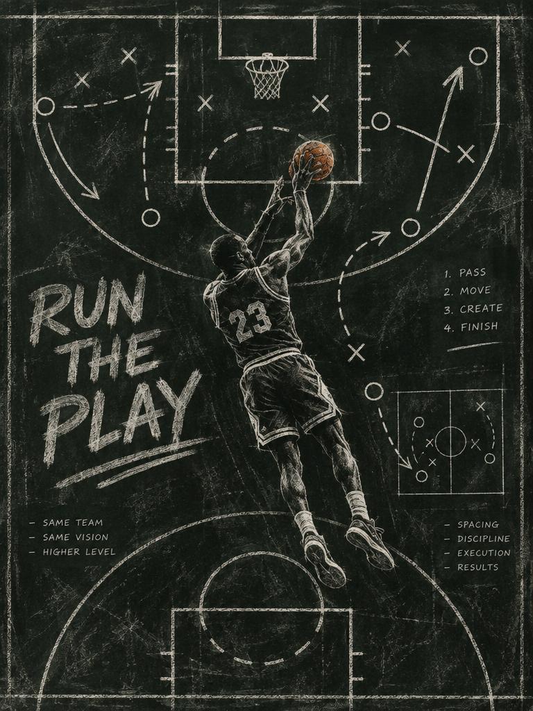 RUN THE PLAY · Accent Rug