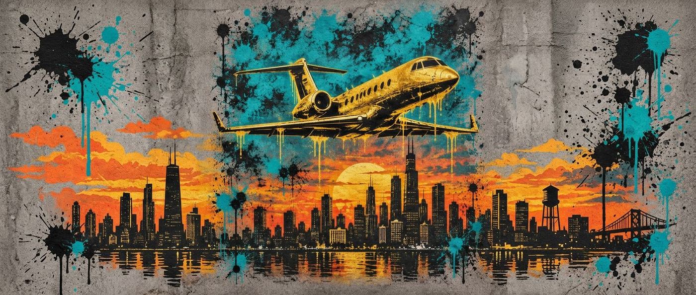 GOLD JET - XXL Desk Mat - Flat artwork