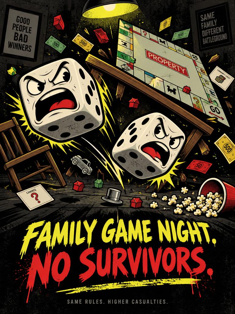 FAMILY GAME NIGHT · Fleece Blanket