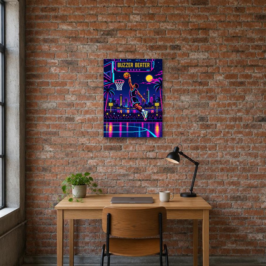 BUZZER BEATER - Stretched Canvas